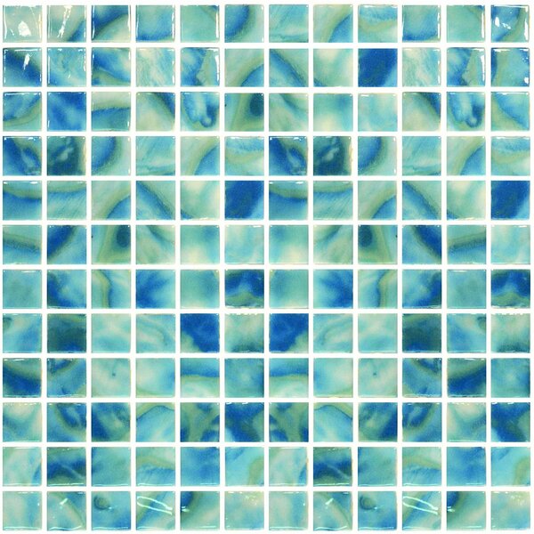 Andova Tiles ANDOVA TILES Mediterranean 12" x 12" Straight Edge Glass Mosaic Sheet Wall & Floor Tile ANDMED471